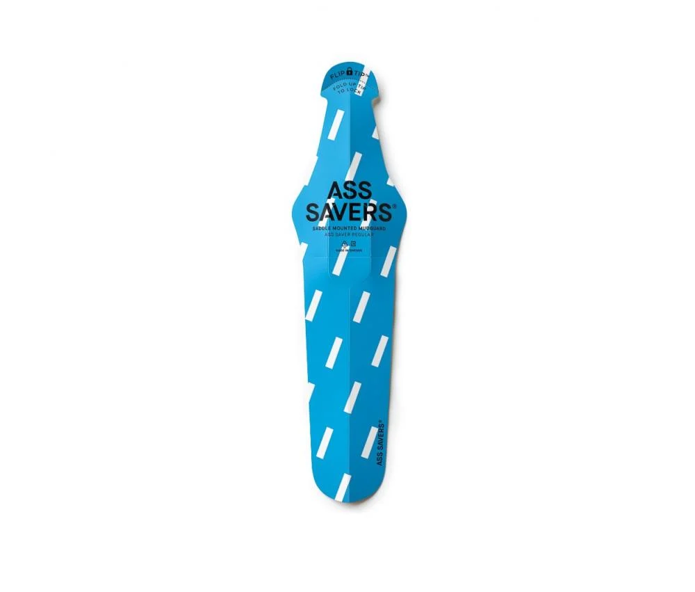 Ass Savers ASR-1 Regular Spritzschutz Hinterrad bold rain blue  Effektiver Schutz vor Nässe, leicht & flexibel, einfache Montage ohne Werkzeug, ideal für Rennrad & Gravel – Hauptansicht
