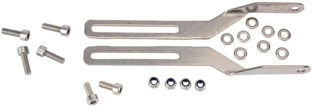 Pletscher Pletscher Gepäckträger Athlete 26-28 Zoll - verstellbarer Aluminium-Gepäckträger mit Federklappe, klappbarer Taschenabstützung, 3-Punkt-Adaptersystem, Pumpenhalter, schwarz, bis 25 kg Tragkraft – Bild 2