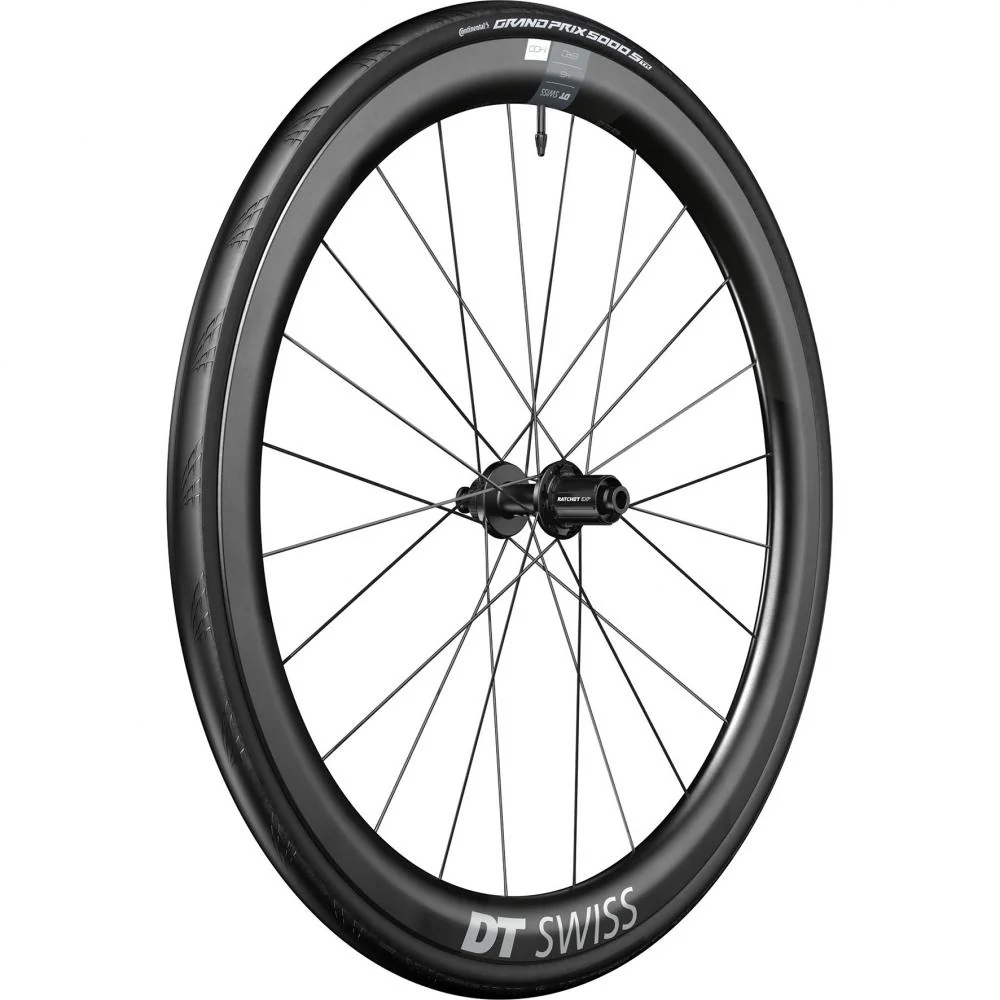 DT Swiss DT Swiss Laufrad ERC 1400 Dicut Disc 622 x 45 mm Schwarz - Aero-Carbon-Laufradset