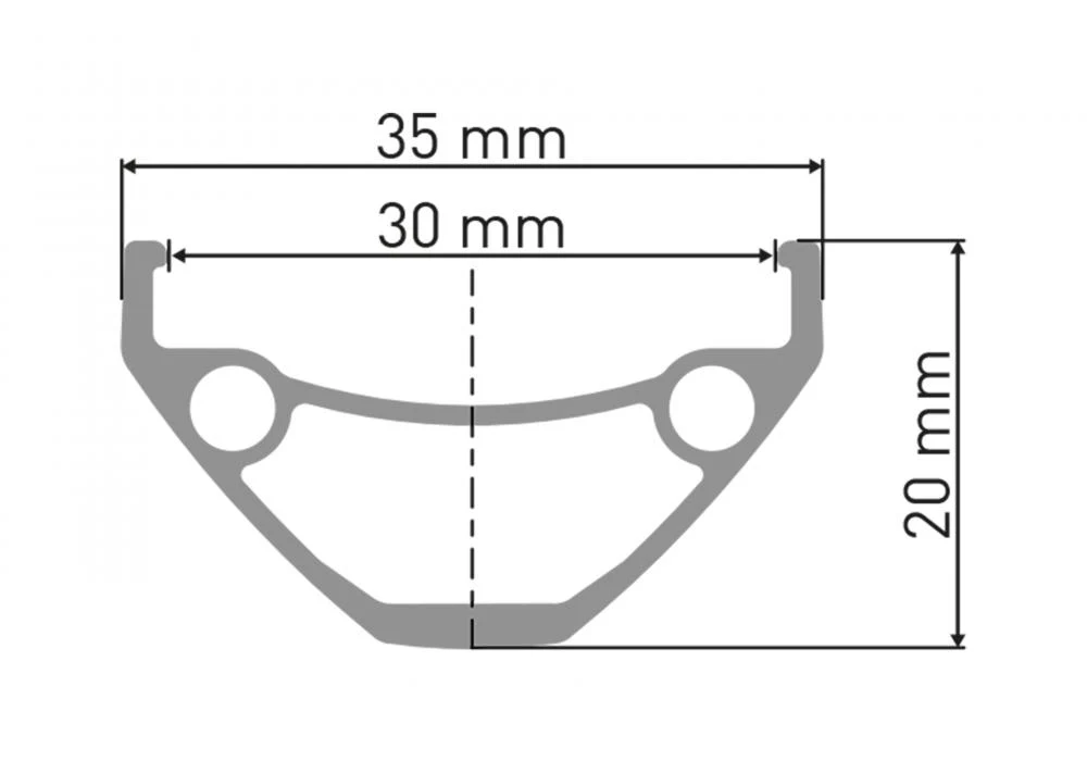 DT Swiss DT Swiss Felge E 593 26" 32 Loch Schwarz - robuste Enduro-Felge mit 30 mm Innenweite – Bild 3