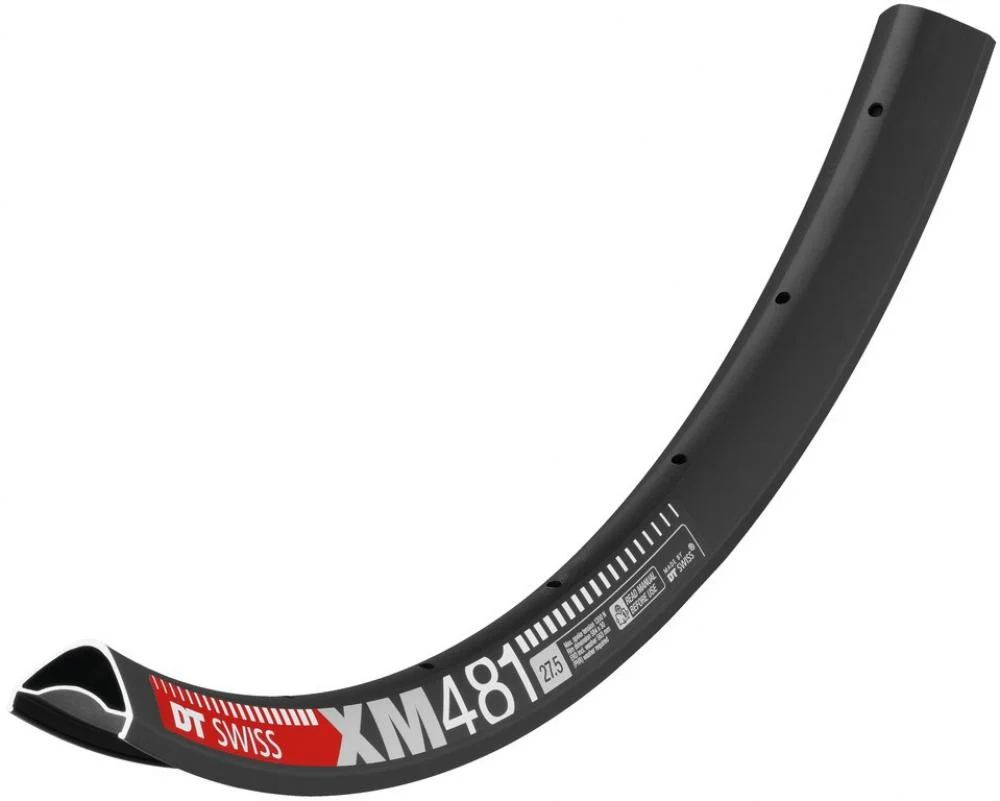 DT Swiss DT Swiss Felge XM 481 27,5" 32 Loch Schwarz - robuste Trail-Felge mit 30 mm Innenbreite