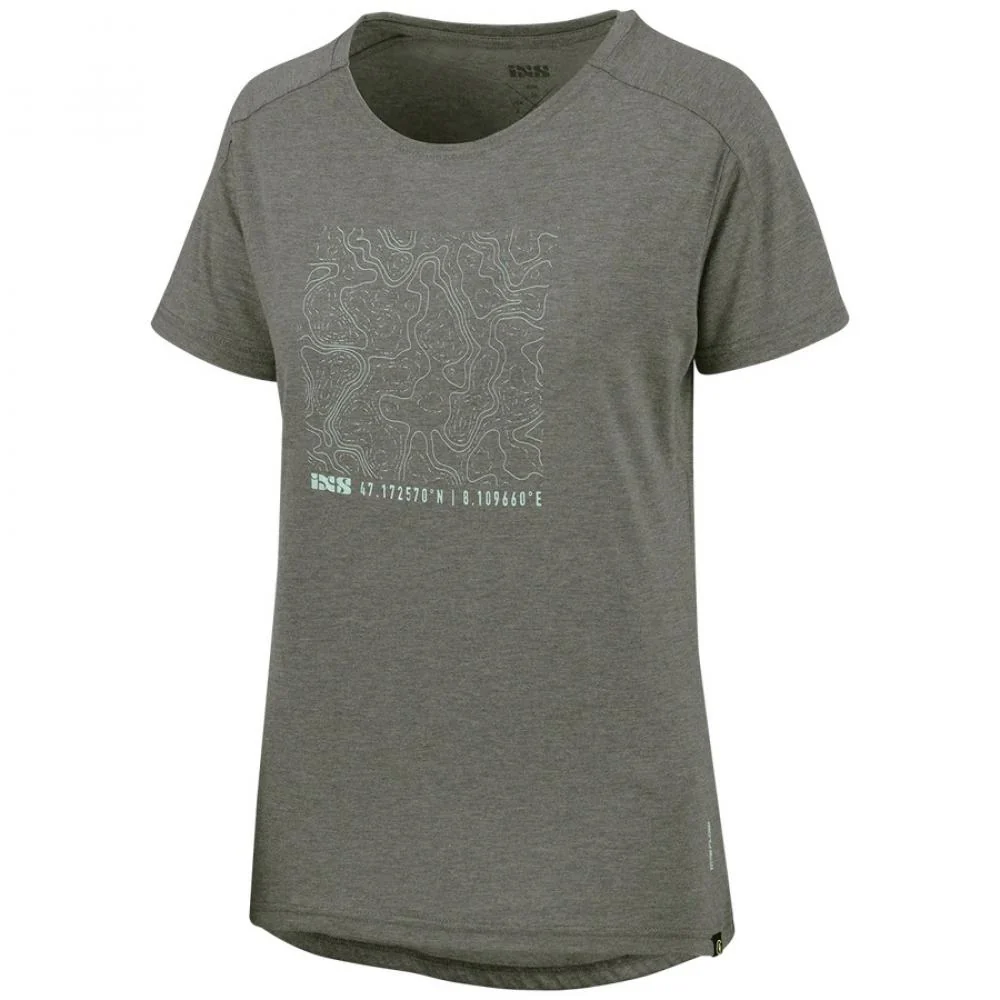 IXS Sports Division IXS Sports Division iXS Flow Women Contour Tech Tee 40 graphite