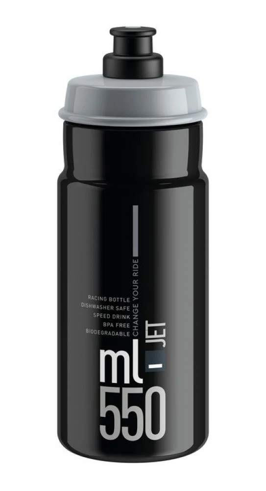 Elite Elite Trinkflasche Jet 550 ml schwarz grau