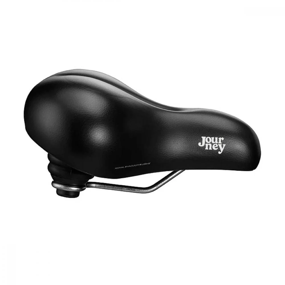 SelleRoyal Selle Royal Sattel Journey Premium Relaxed Unisex - schwarz, 275 x 251 Millimeter, Royalgel, Elastomere, City- und Trekking-Komfortsattel – Bild 2