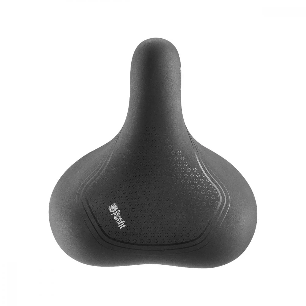 SelleRoyal Selle Royal Aurorae Sattel schwarz  Unisex, 254x231mm, Relaxed, extra Komfort durch Royalgel, Druckentlastung, wasserabweisend, ideal für City & Trekking – Bild 3