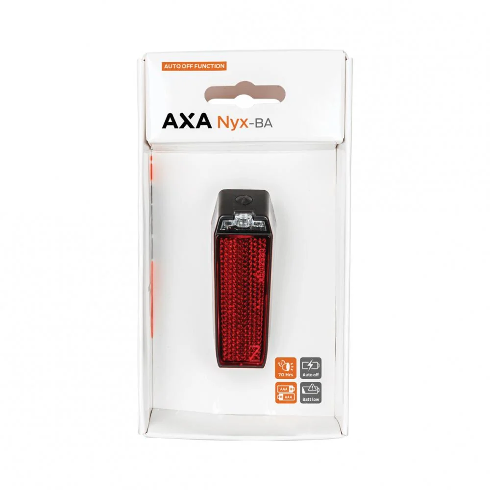 AXA Axa Batterie-Tr.-Rücklicht NYX schwarz Auto-Off AXA NL 93196095SB StVZO – Bild 2