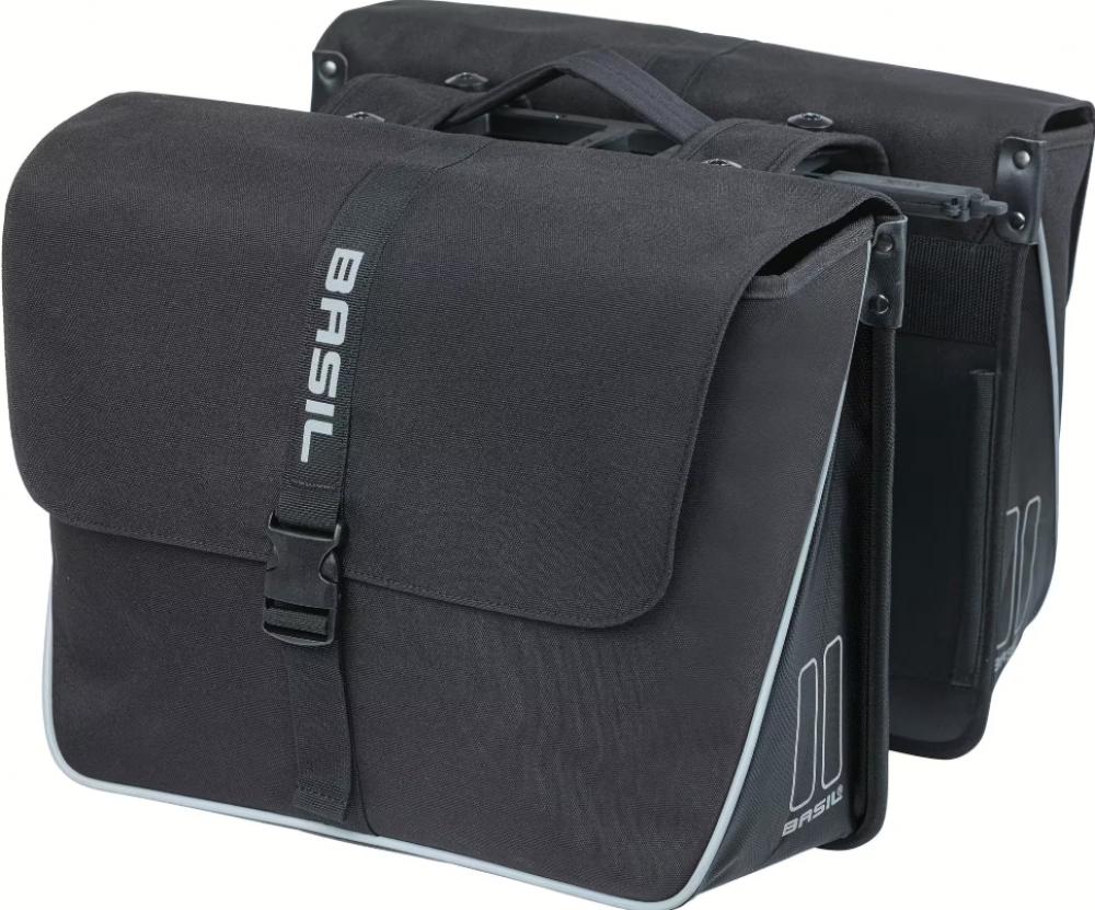 Basil Forte Doppeltasche 55 Liter schwarz – Hauptansicht