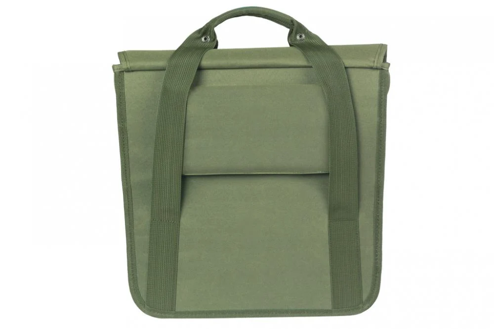 BASIL Basil Einzelpacktasche Go 16 Liter - Dunkelgrün 14x28x31 cm (Hook-On System, Kordelverschluss, Reflektoren) – Bild 4