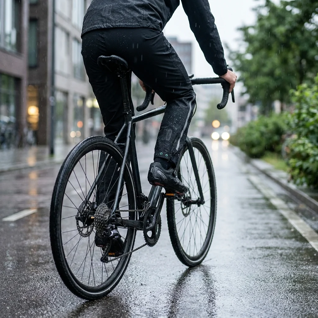 BASIL Basil Fahrrad Regenhose Mosse Herren jet black, Größe XXL – Bild 2