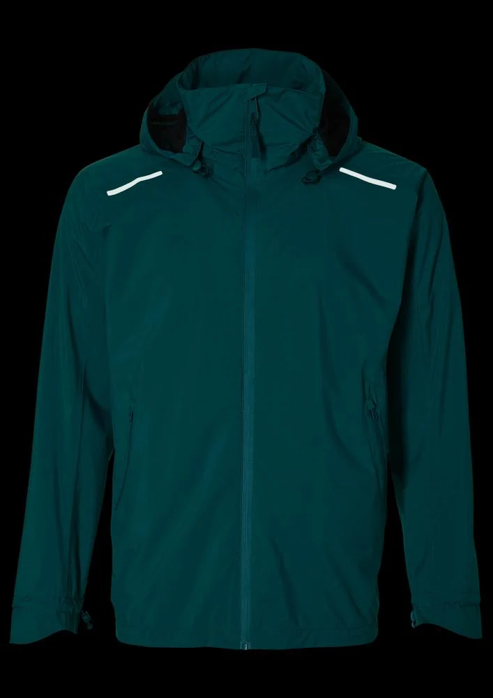Basil Basil Skane Herren Regenjacke teal green XL - atmungsaktiv & wasserdicht (10.000 WP/MVP), T-Fabric mit DWR-Beschichtung, ergonomischer Schnitt, reflektierend & helmtauglich – Bild 3