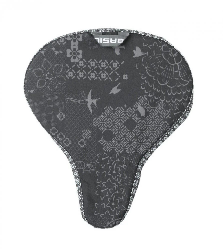 BASIL Basil Sattelüberzug Boheme saddle cover charcoal – Bild 3