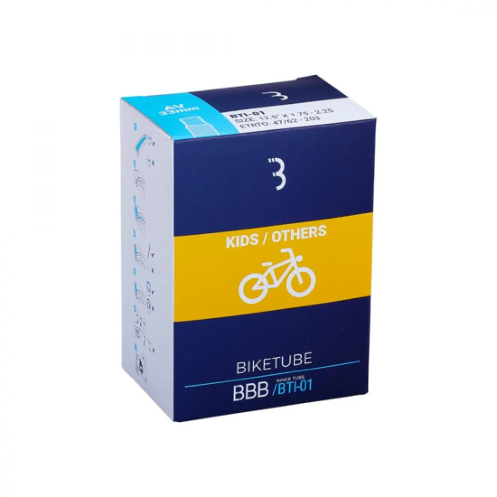 BBB Cycling Schlauch AV 16x1.75/2.125 schwarz 75 – Hauptansicht