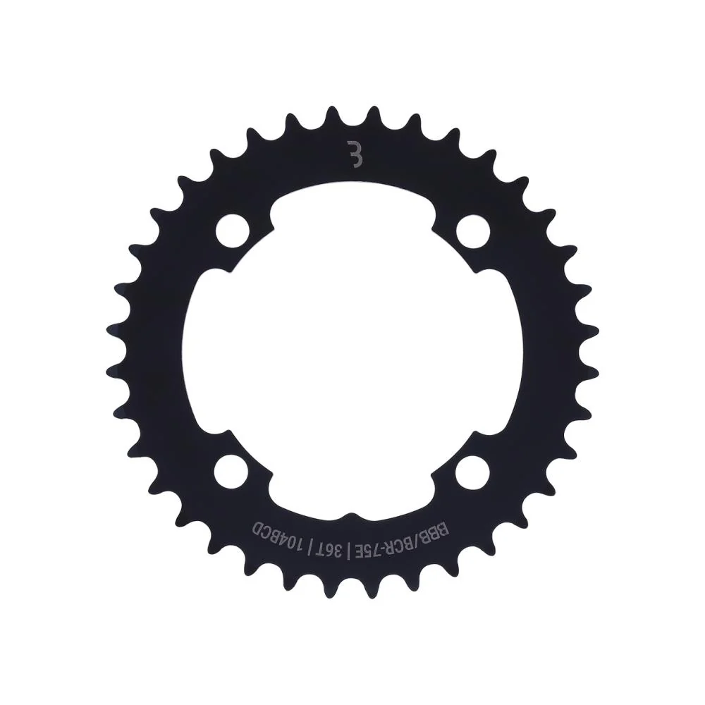 BBB BBB E-bikeGear BCR-75E Kettenblatt 36 Zähne 104 mm Stahl schwarz