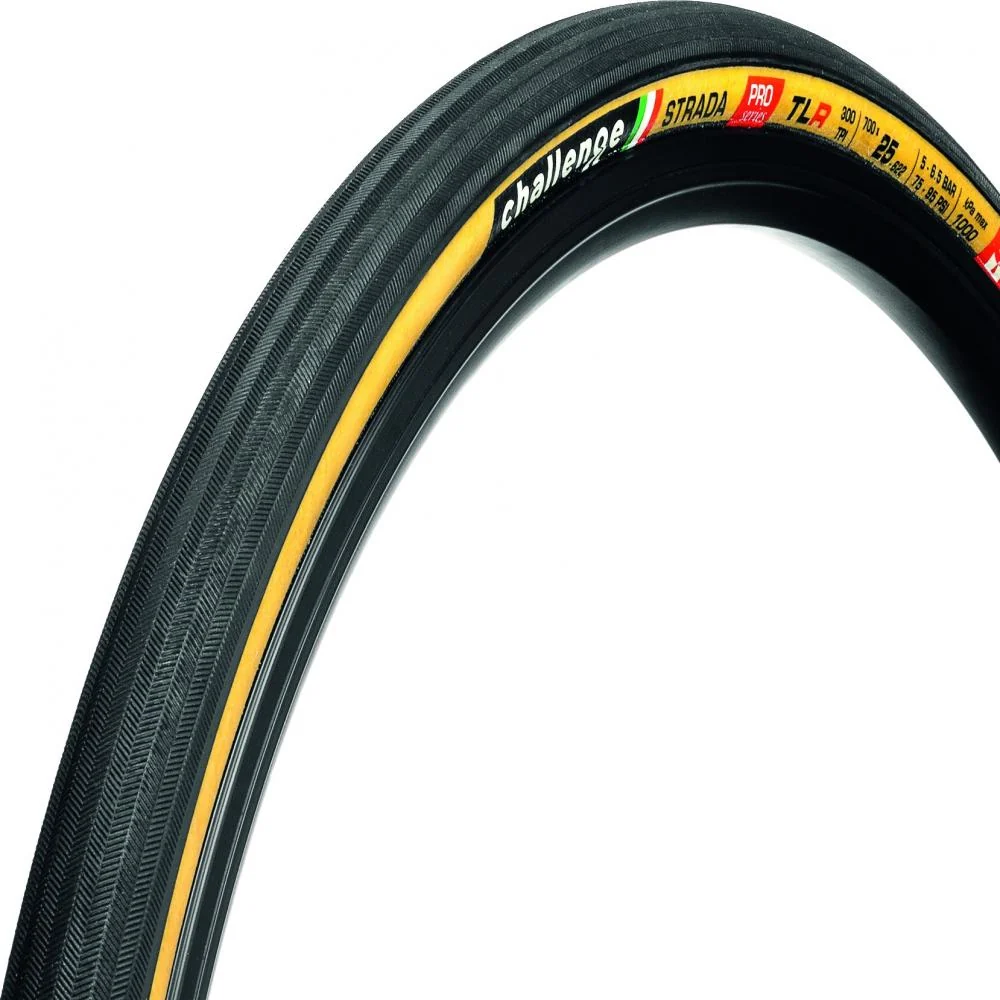 Challenge Challenge Road-Reifen Strada Pro Handmade TLR 28 Zoll (25-622) Schwarz/braun