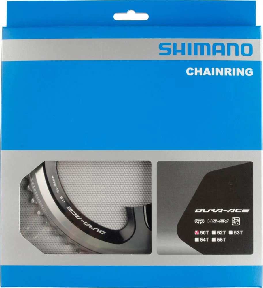 Shimano SHIMANO Kettenblatt DURA-ACE FC-9000 50 Zähne Silber/Schwarz