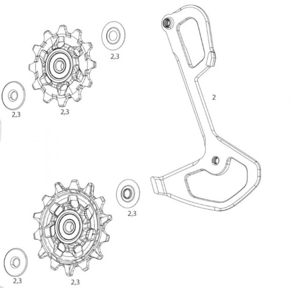 SRAM SRAM REAR DERAILLEUR INNER CAGE GX Eagle Lunar