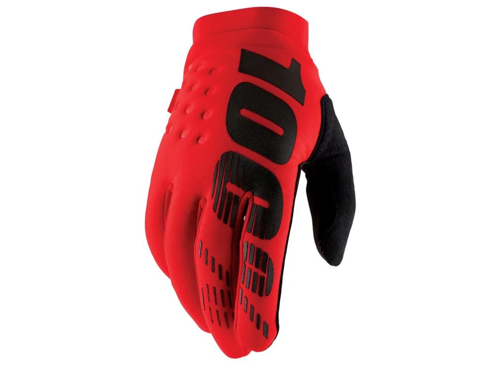 100% Brisker Cold Weather Glove S red – Hauptansicht
