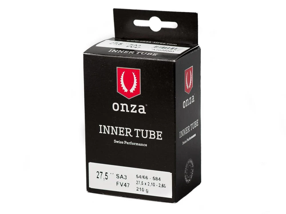 OnzaTires Onza Tires Schlauch Tube SA3 - 2.10-2.60 0.9mm Presta FV47mm black 26zoll - 26