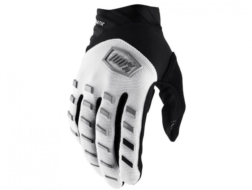 100% Airmatic Gloves S white – Hauptansicht