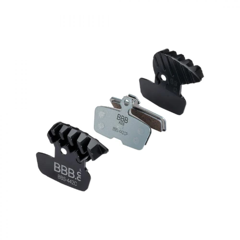 BBB Cycling DiscStop Coolfin Bremsbeläge für Avid Code R - Schwarz/Stahlblau – Hauptansicht