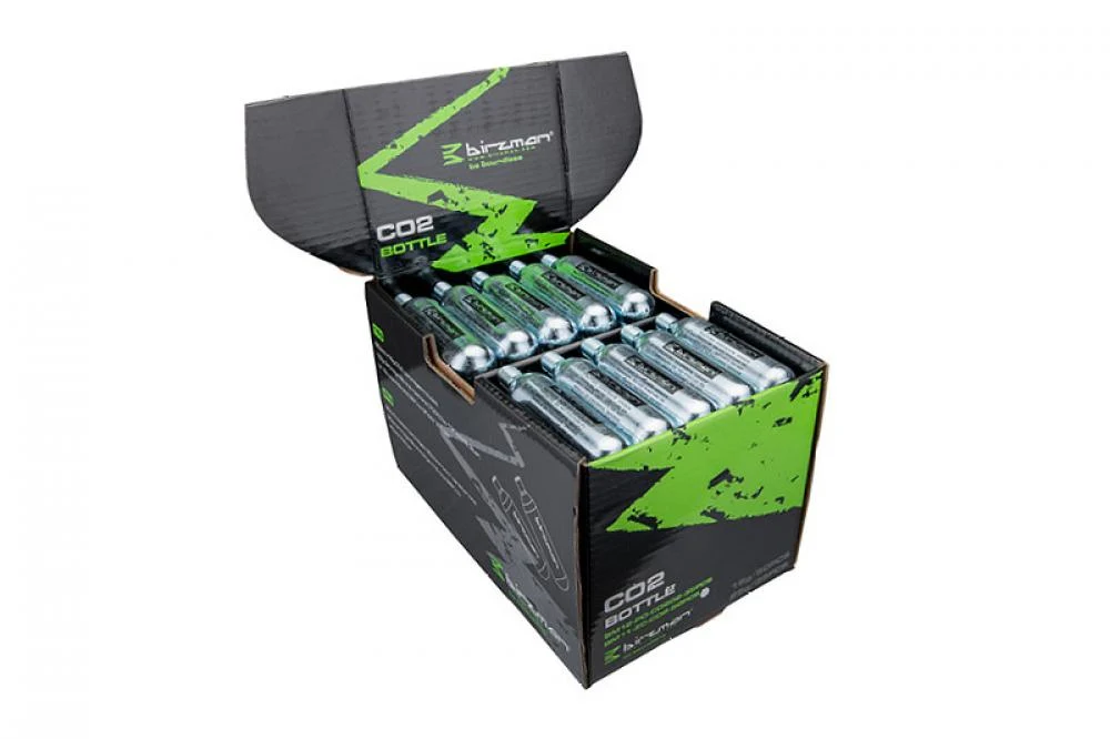 Birzman Birzman Zacoo CO2-Flasche 16g CNC-gefertigter Körper 50x pro Box silber
