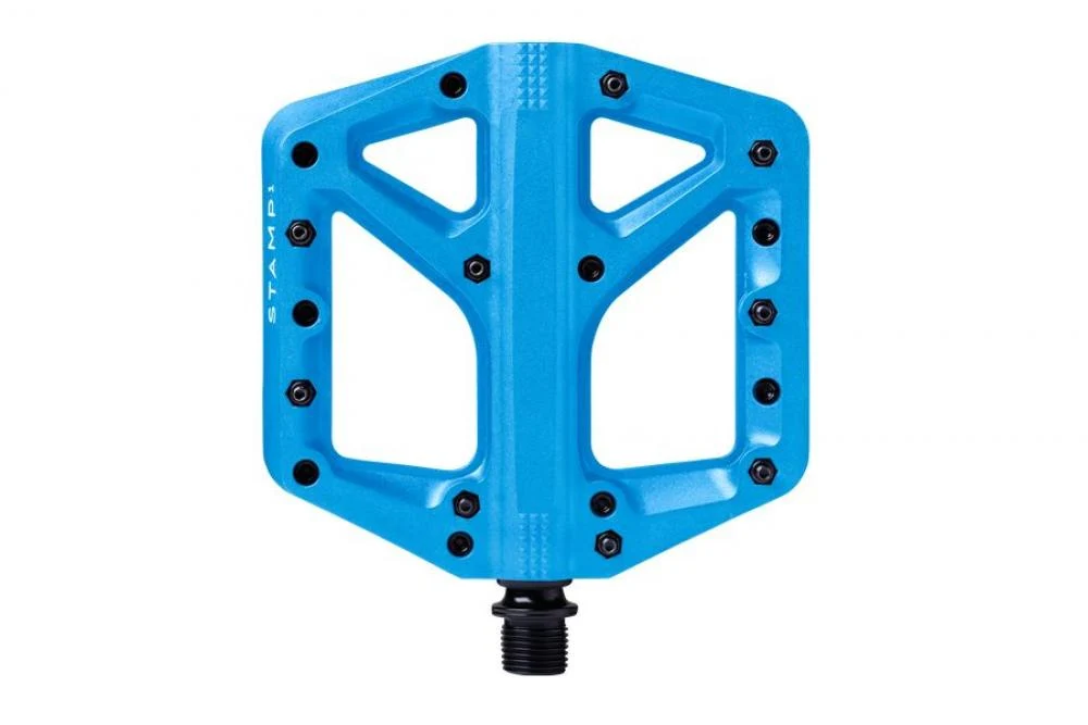 Crankbrothers Stamp 1 Gen 2 Plattform-Pedal groß Navy Blau – Hauptansicht