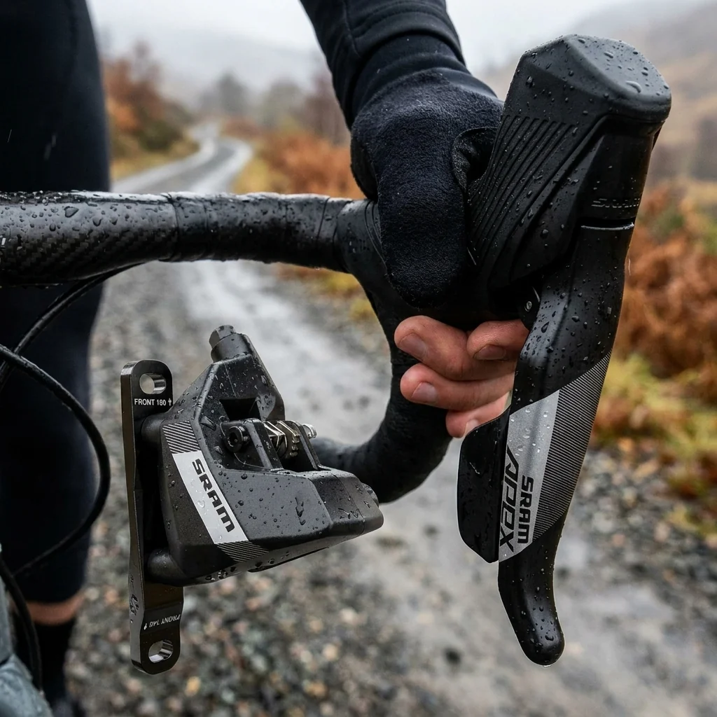 SRAM Apex rechts 12-fach Flat Mount Scheibenbremse vorn – Hauptansicht