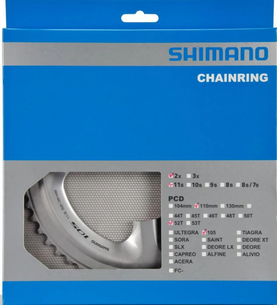 Shimano SHIMANO Kettenblatt 105 FC-5800 52 Zähne Silber