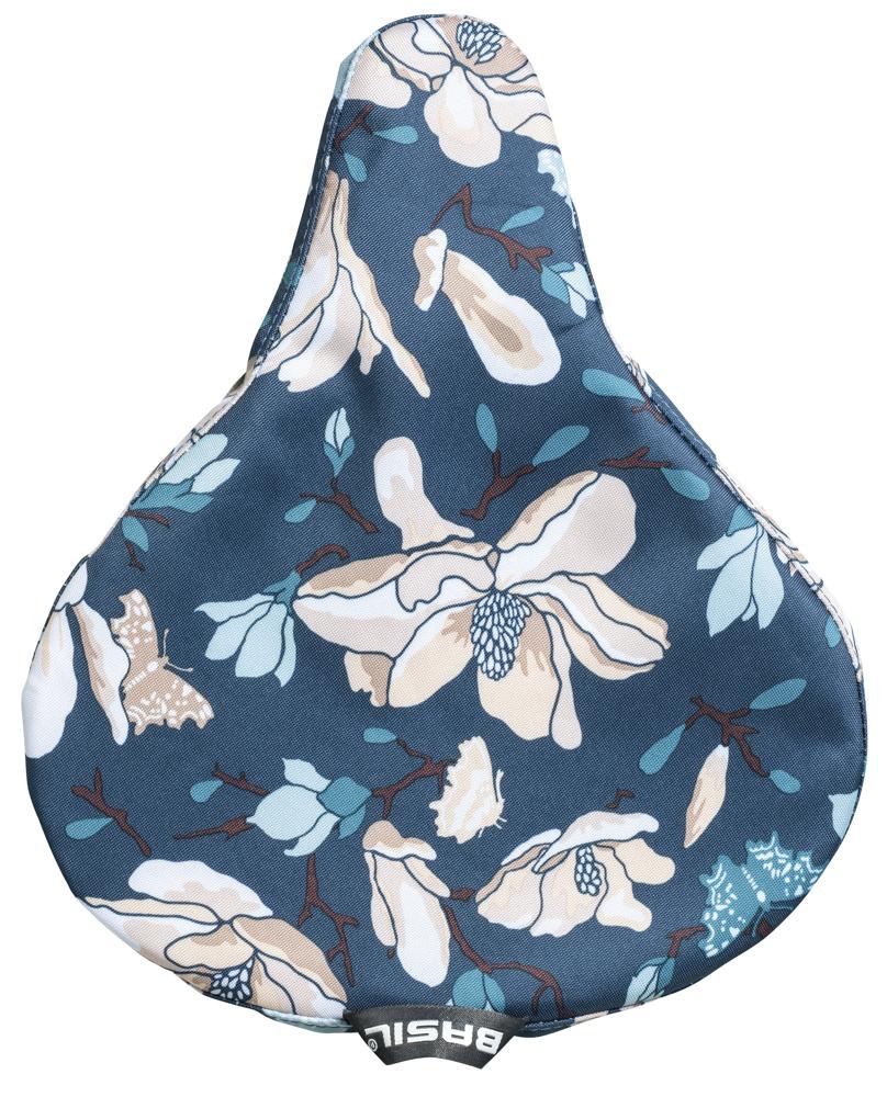 Basil Magnolia Sattelüberzug - teal blue, wasserdicht – Hauptansicht